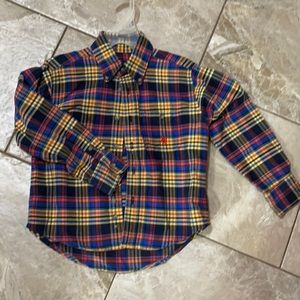 Boys plaid button up Twenty X s 5/6